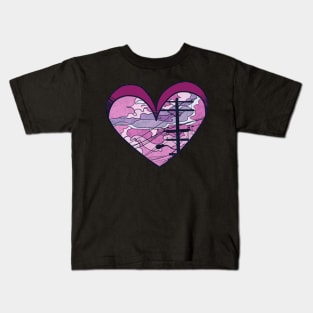 Heart Skyline Kids T-Shirt